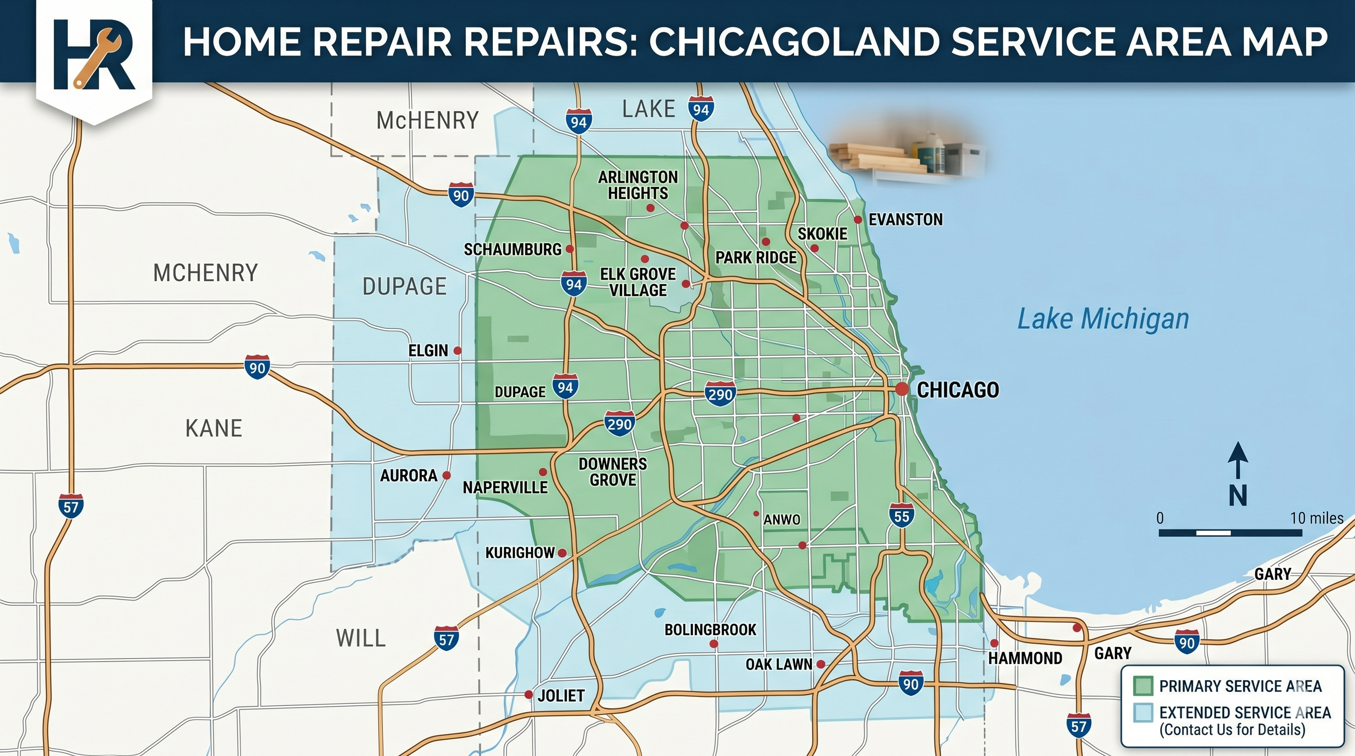 Service area map